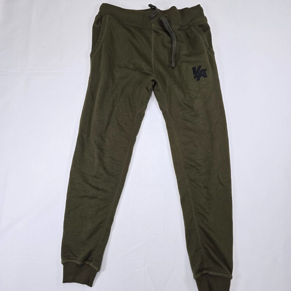 YOUNGLA Men's Green Joggers Size Medium